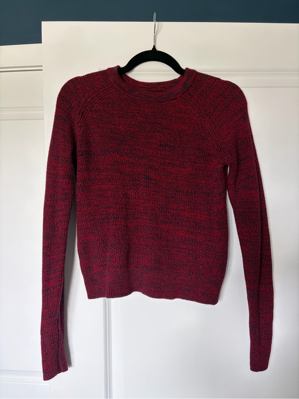 Banana Republic Red Marled Crewneck Sweater